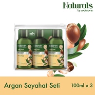  NATURALS BY WATSONS NATURALS BY WATSONS Naturals By Watsons Argan Seyahat Seti 100 ml x3  1 of 1 