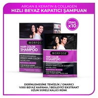  MORFOSE EXC. MORFOSE EXC. Morfose Hızlı Beyaz Kapatıcı Natural Siyah Şampuan 10’lu 