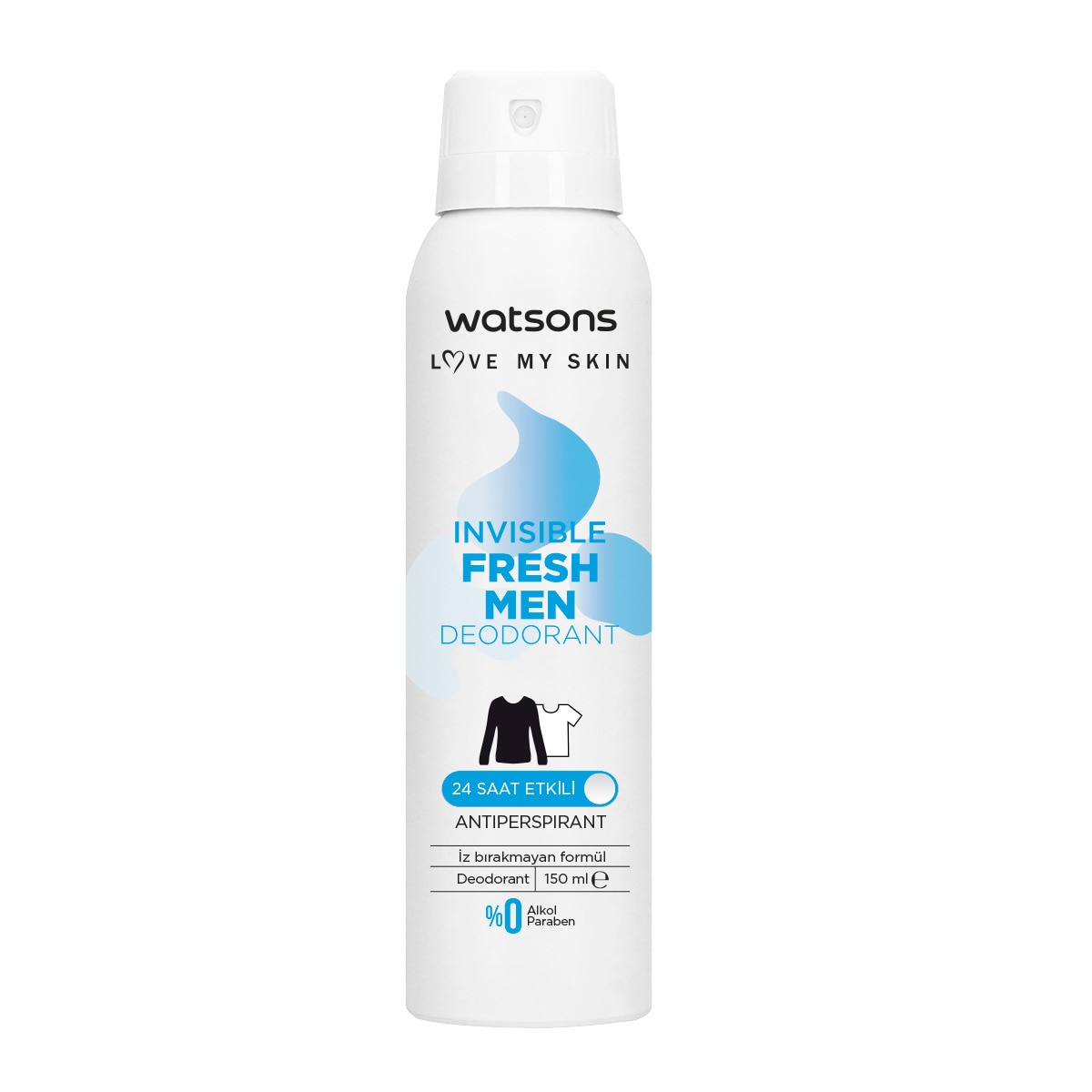  WATSONS WATSONS Watsons Fresh Men Deodorant Sprey Pudrasız 150 ml  1 of 2 