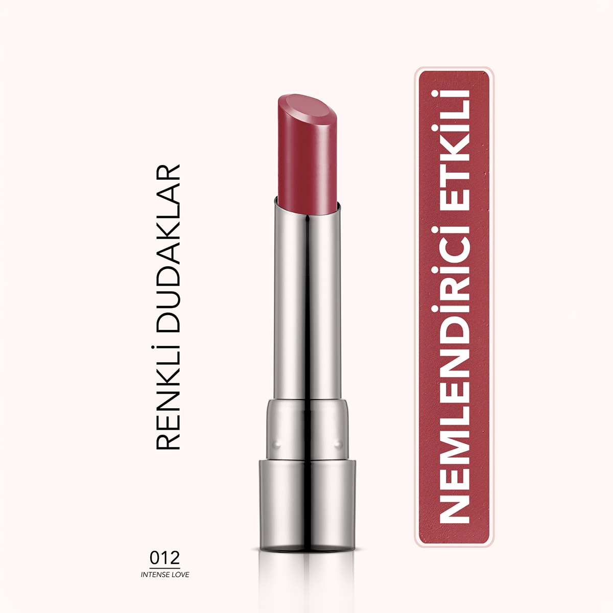 FLORMAR FLORMAR Flormar Sheer Up Parlak Bitişli Nemlendirici Etkili Ruj No: 012 Intense Love 1 of 9