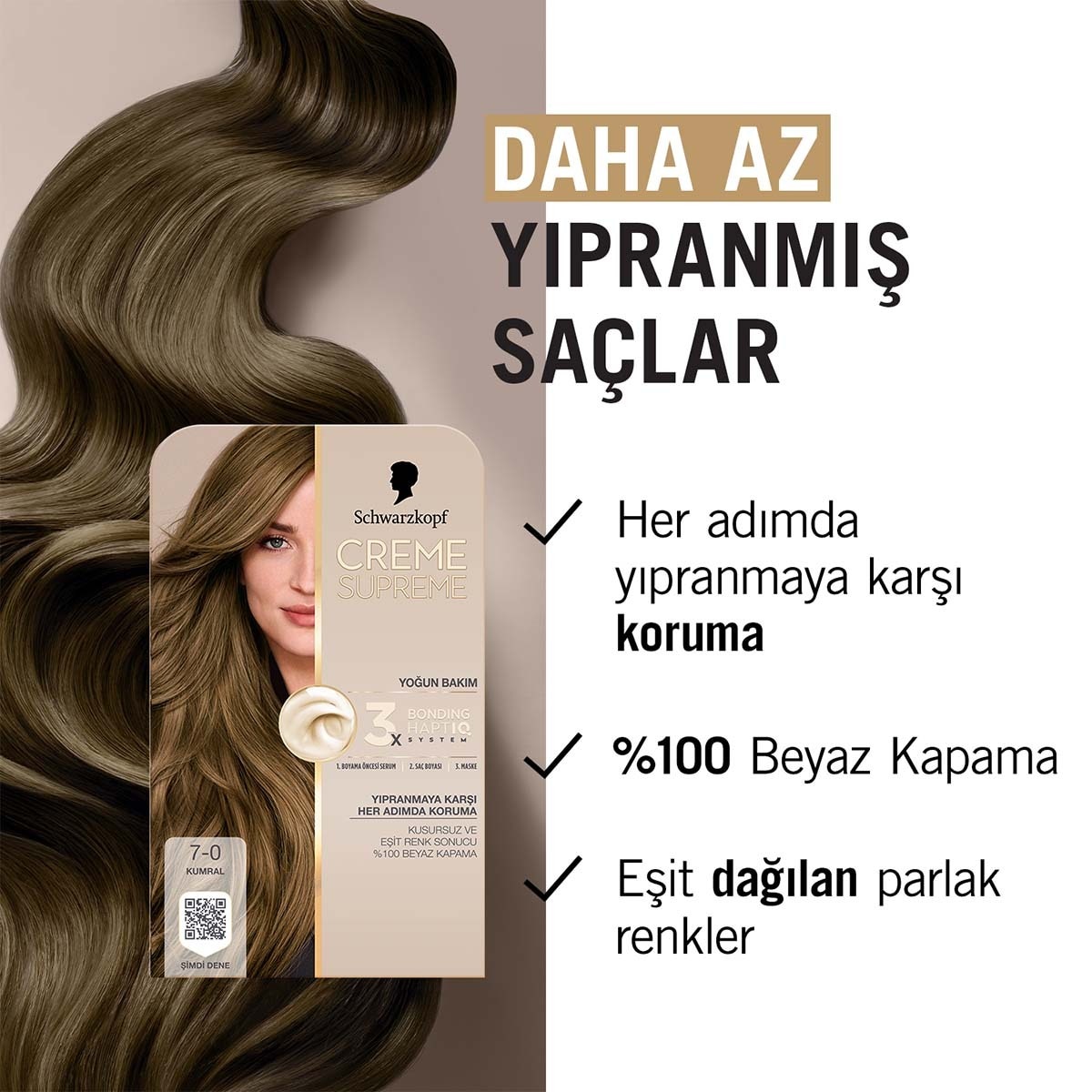 CREME SUPREME CREME SUPREME Creme Supreme Saç Boyası Siyah 7-0 1 of 10