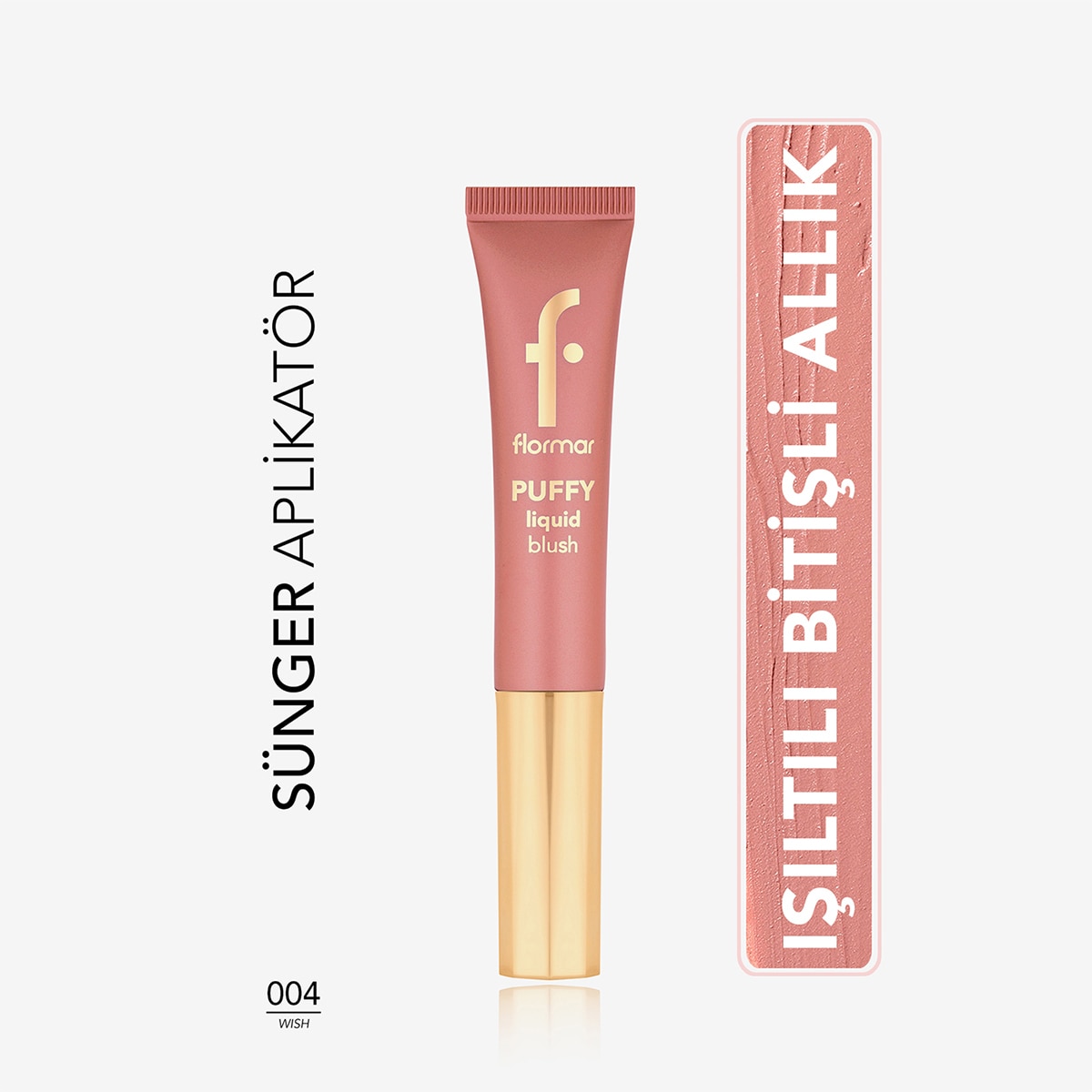 FLORMAR FLORMAR Flormar Puffy Liquid Aydınlık Bitişli Sünger Aplikatörlü Likit Kontür 007 Passion 1 of 8