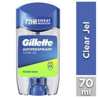  GILLETTE GILLETTE GILLETTE CLEAR JEL POWER RUSH DEO 70 ML  1 of 1 
