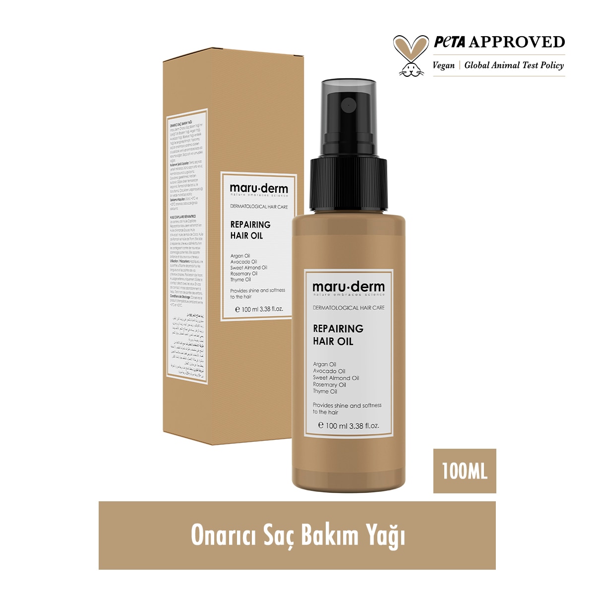  MARUDERM MARUDERM Maruderm Onarıcı Saç Yağı 100 ml  1 of 5 