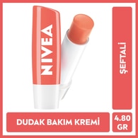  NIVEA LIP CARE NIVEA LIP CARE Nivea Dudak Bakım Kremi ve Dudak Parlatıcısı Şeftali 4,8 g 24 Saat Nem  1 of 1 