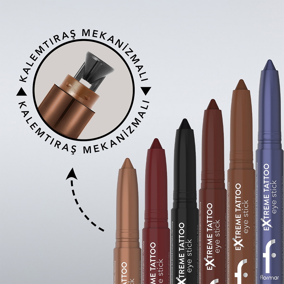 FLORMAR FLORMAR Flormar Extreme Tattoo Yüksek Pigmentli Jel Göz Kalemi No: 002 Burgundy 1 of 8