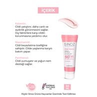  SİNOZ SINOZ Sinoz Leke Karşıtı Yüz Güneş Kremi SPF50+ 50 ml  1 of 8 