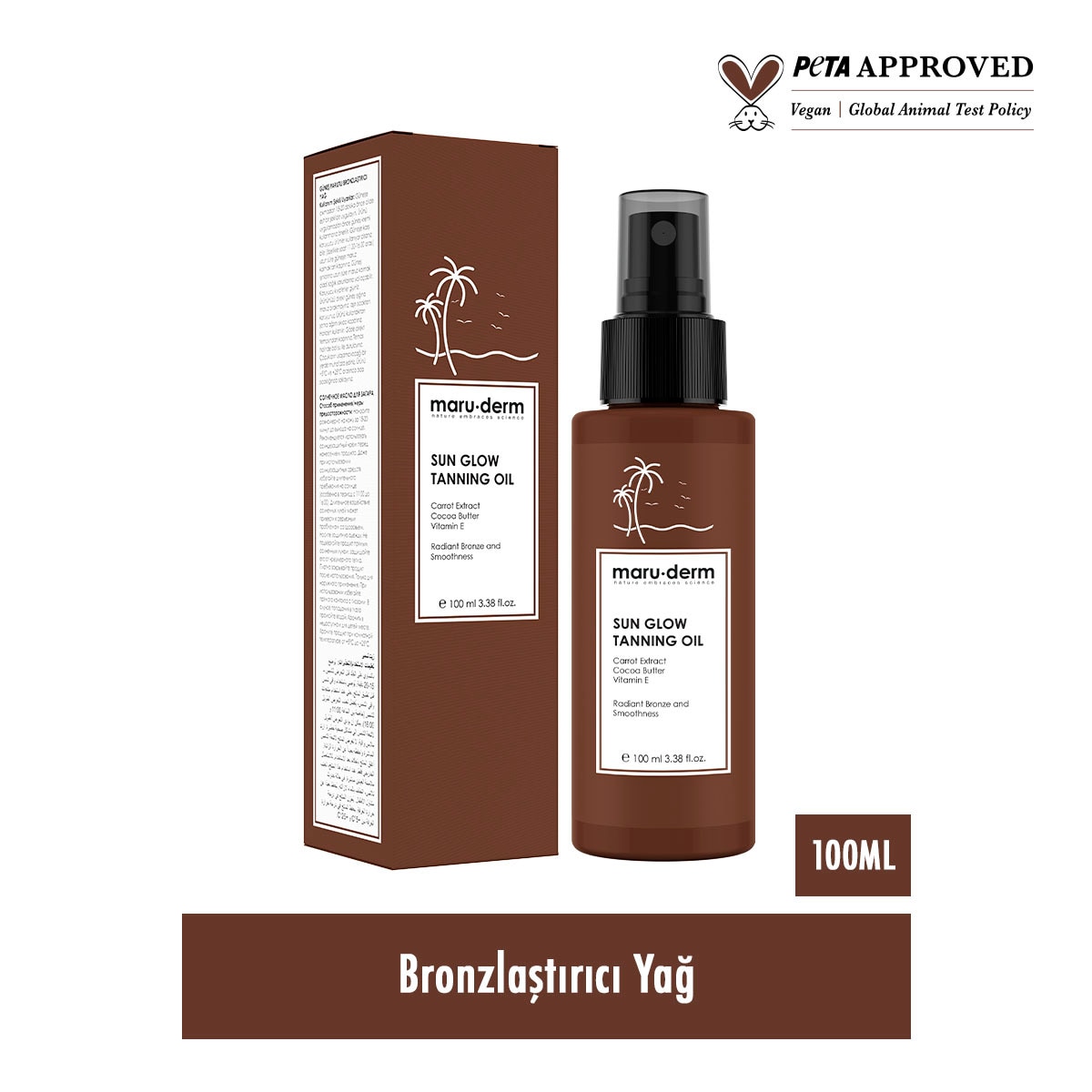 MARUDERM SUN MARUDERM SUN Maruderm Sun Glow Bronzlaştırıcı Yağ 100 ml 1 of 2