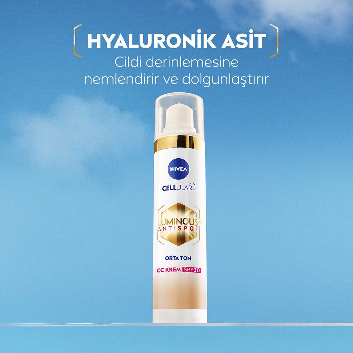 NIVEA VISAGE NIVEA VISAGE Nivea Luminous630 Leke Karşıtı CC Krem SPF30 Orta Ton 40 ml 1 of 8