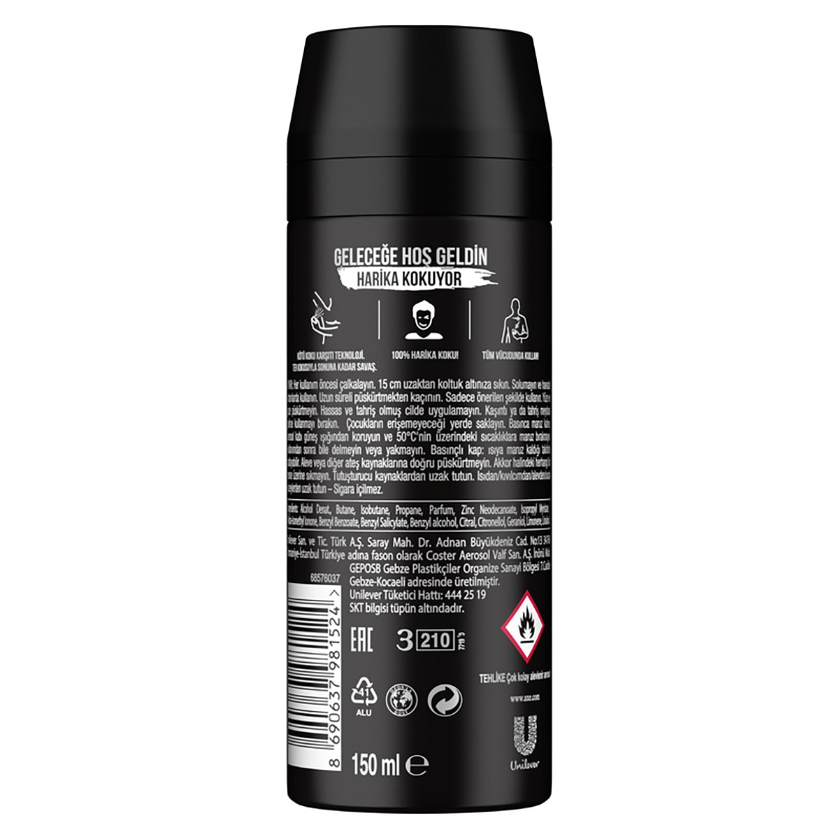 AXE AXE Axe Black Erkek Deodorant 150 ml 1 of 9