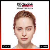 L'Oreal Paris Infaillible 24H Fresh Wear Pudra Fondöten 180 Rose Sand