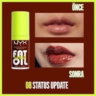 Nyx Professional Makeup Fat Oil Lip Drip Parlatıcı Dudak Yağı Status Update