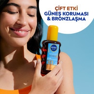 Nivea Sun SPF30 Koruma & Bronzluk Güneş Yağı 200 ml Sprey