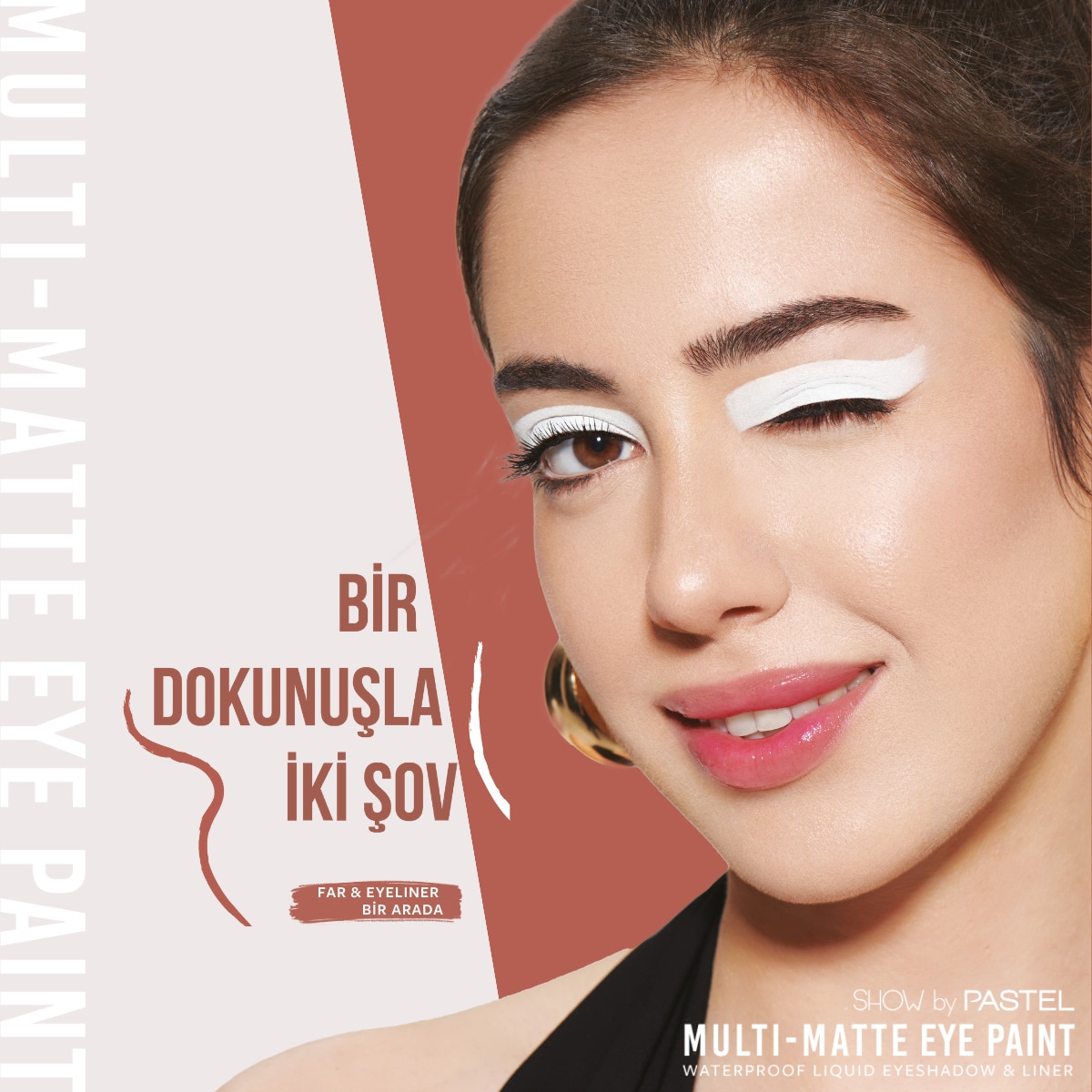  SHOW BY PASTEL SHOW BY PASTEL Show By Pastel Multi-Matte Eye Paint Waterproof Mat Likit Far ve Eyeliner 83 Stylish  1 of 7 