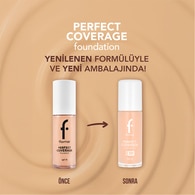 FLORMAR FLORMAR Flormar Perfect Coverage Yoğun Pigmentli SPF30 Fondöten No: 105 Porcelain Ivory 1 of 8