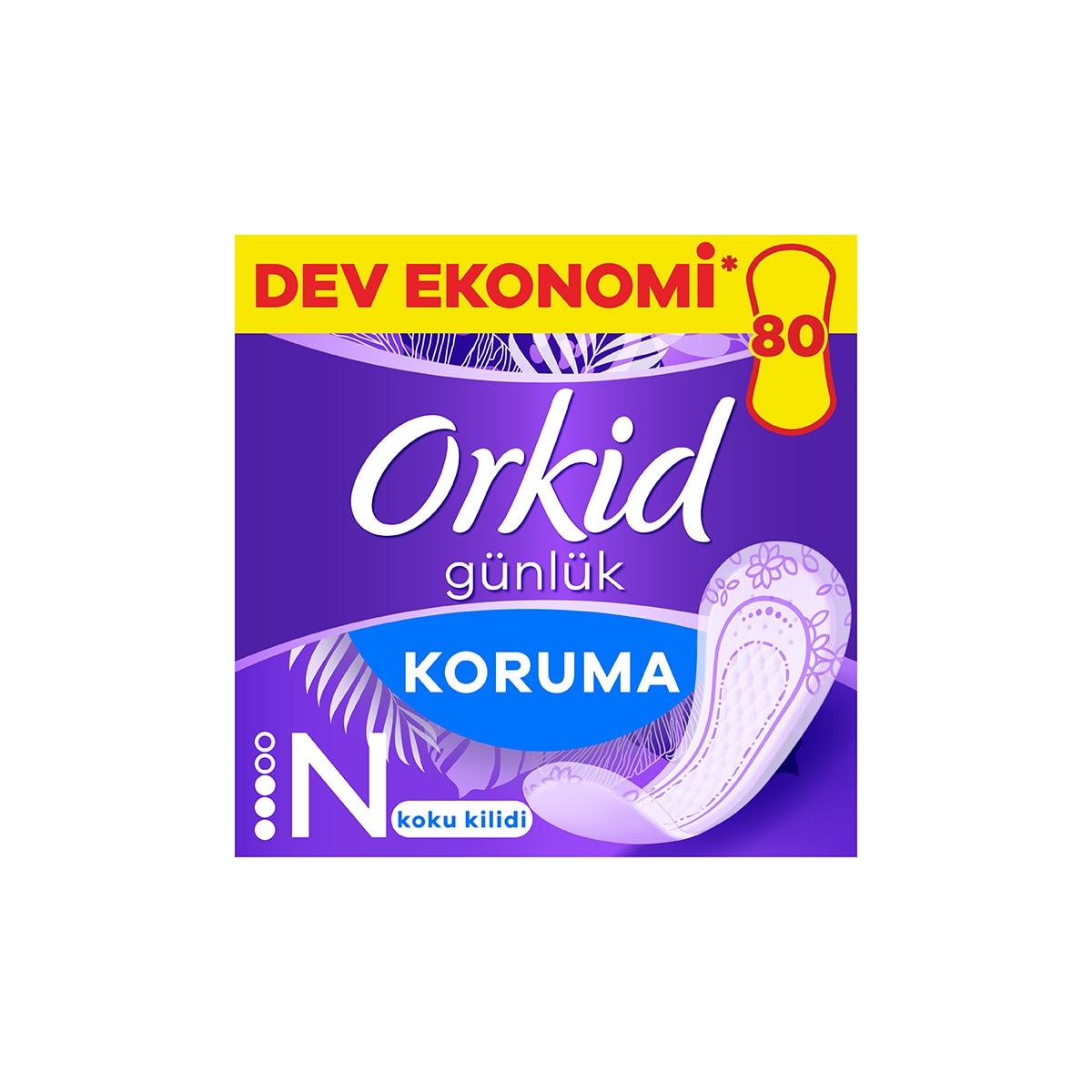 ORKID ORKID Orkid Günlük Ped Günlük Koruma Normal 80 Adet 1 of 13