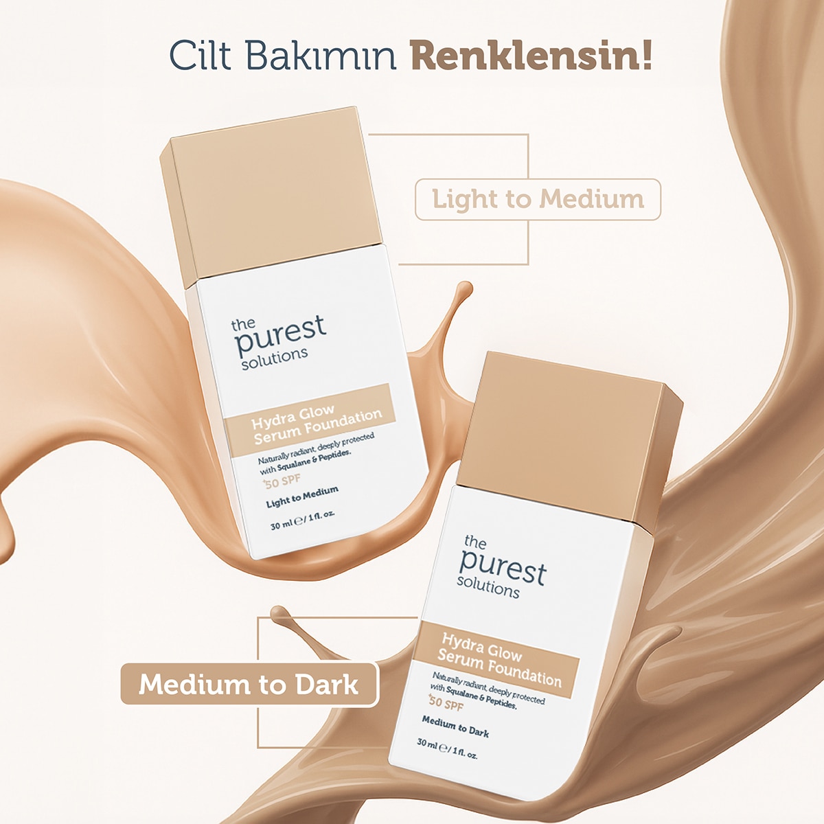THE PUREST SOLUTIONS THE PUREST SOLUTIONS EXC. The Purest Solutions Hydra Serum Fondöten Medium 30 ml 1 of 9