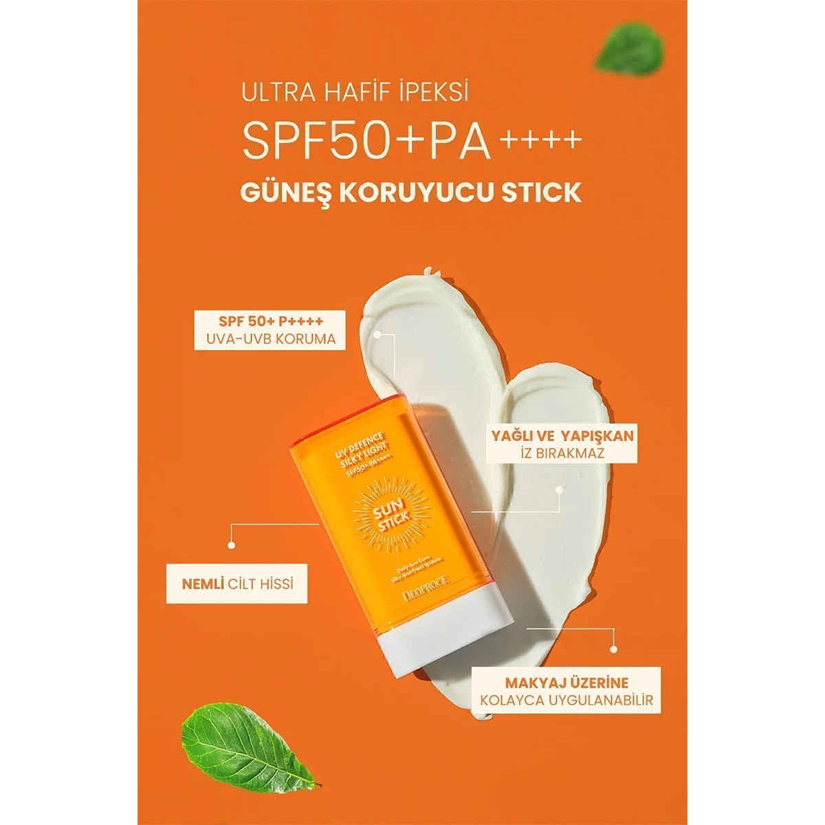  DEOPROCE KOREA DEOPROCE KOREA Deoproce Korea UV Yüz Stick Güneş Koruyucu Hafif SPF50+ PA++++ 18 g  1 of 6 