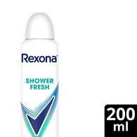 REXONA REXONA Rexona Kadın Sprey Deodorant Shower Fresh 72 Saat Kesintisiz Üstün Koruma 200 ml