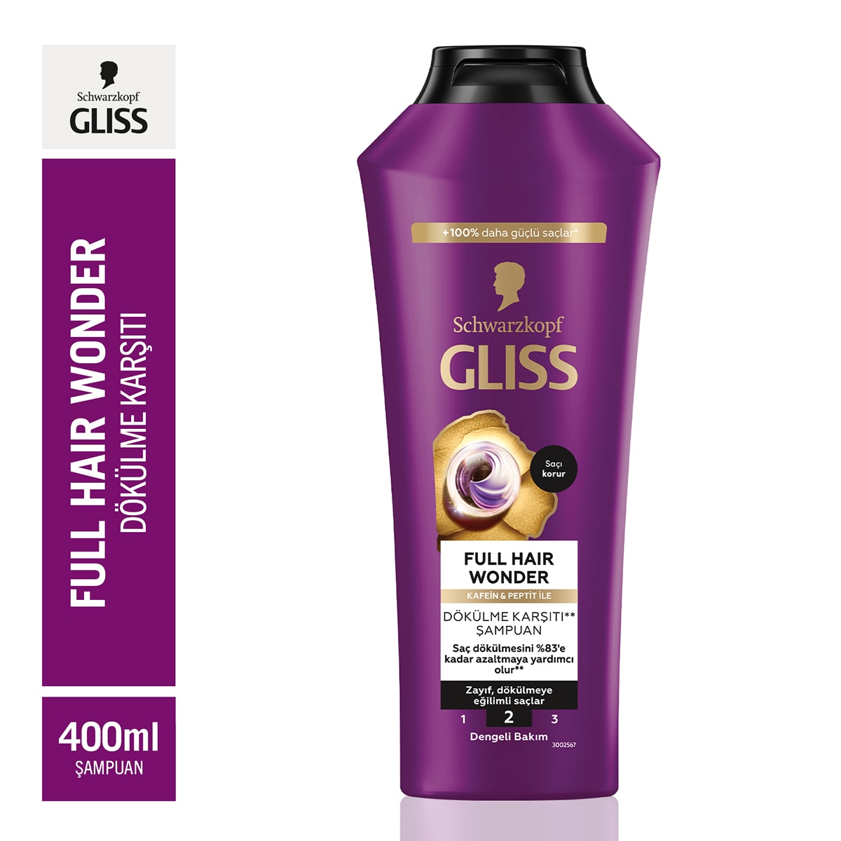 GLISS GLISS Gliss Şampuan Full Hair Wonder 400 ml 1 of 1 Gliss Şampuan Full Hair Wonder 400 ml