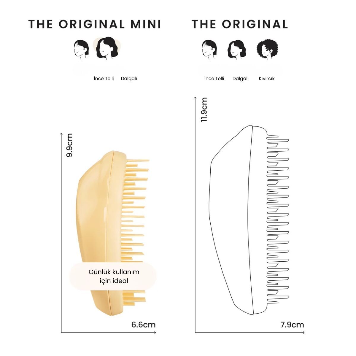 TANGLE TEEZER TANGLE TEEZER Tangle Teezer Saç Fırçası Mini Sarı 1 of 7