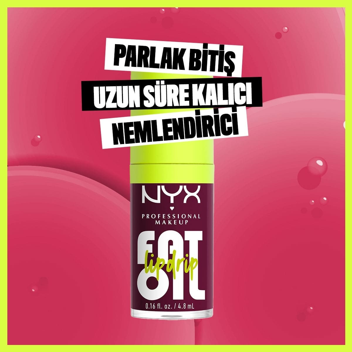 NYX NYX Nyx Professional Makeup Fat Oil Lip Drip Parlatıcı Dudak Yağı Thats Chic 1 of 8