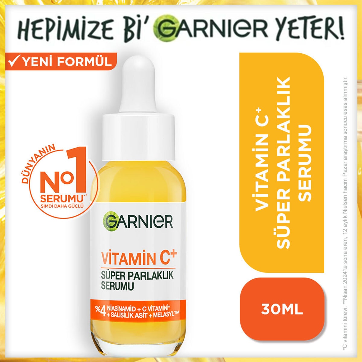 GARNIER GARNIER Garnier C Vitamini Aydınlatıcı Serum 30 ml 1 of 1 Garnier C Vitamini Aydınlatıcı Serum 30 ml