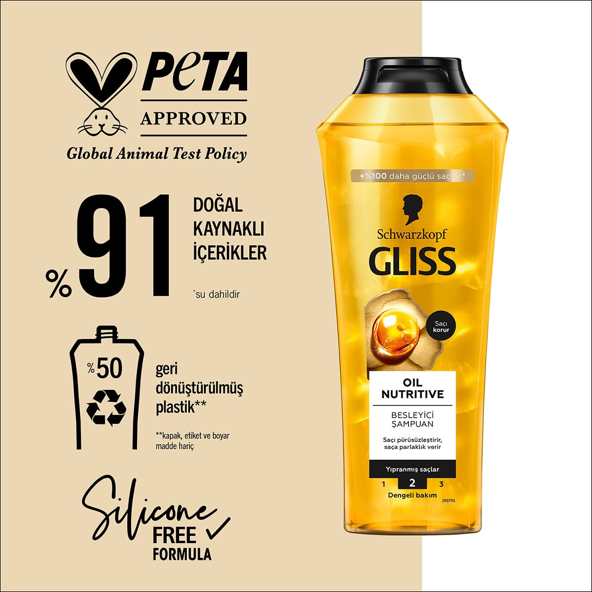  GLISS GLISS Gliss Oil Nutritive Şampuan 400 ml  1 of 7 