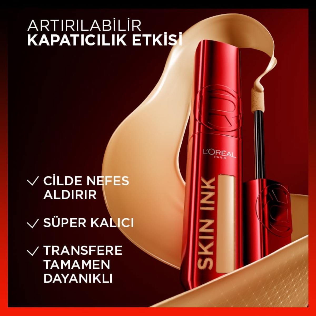  LOREAL PARIS LOREAL PARIS L'Oreal Paris Skin Ink Gün Boyu Kapatıcı Fondöten Nötr Alt Ton 20  1 of 7 