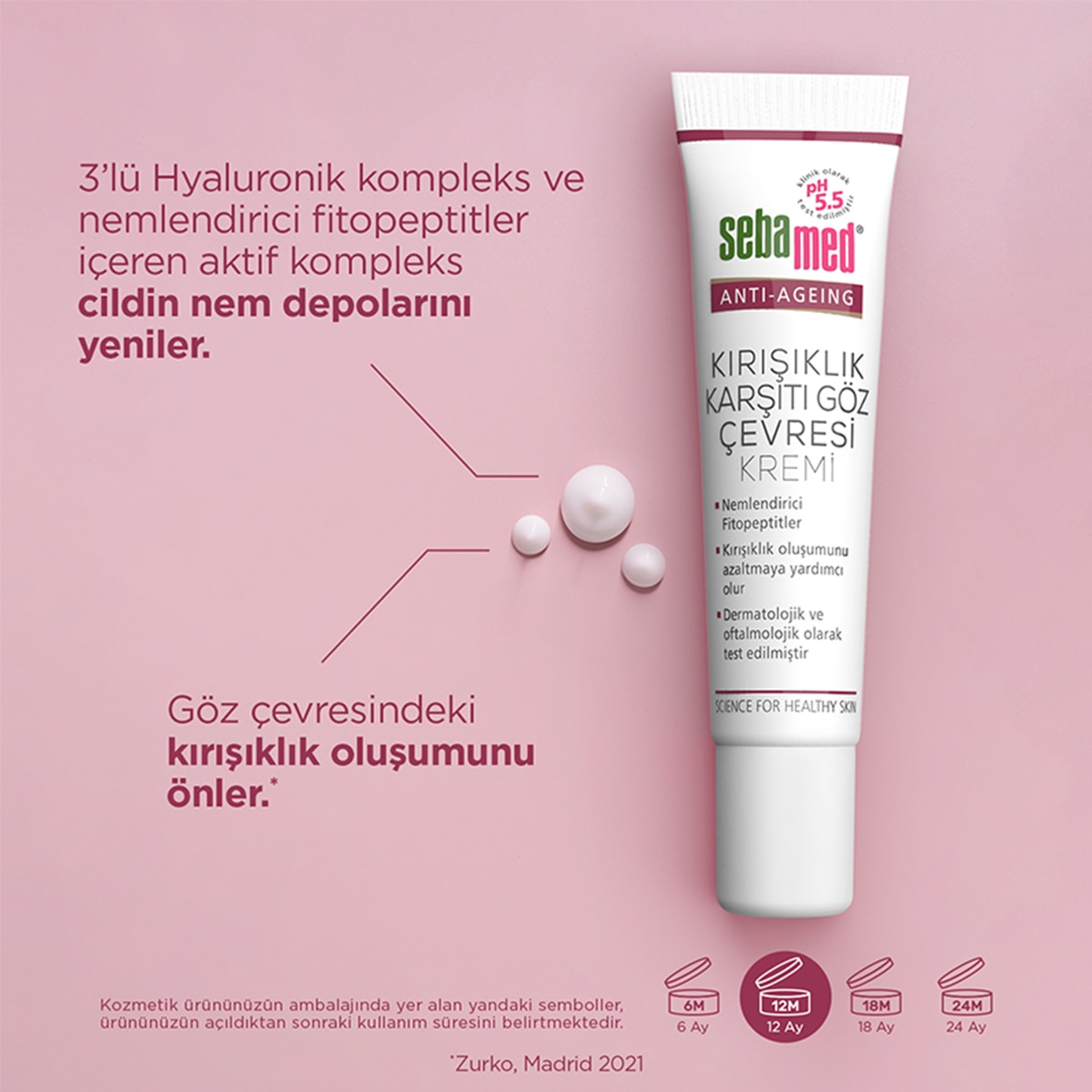  SEBAMED SEBAMED Sebamed Kırışıklık Karşıtı Dolgunlaştırı Göz Kremi 15 ml  1 of 5 