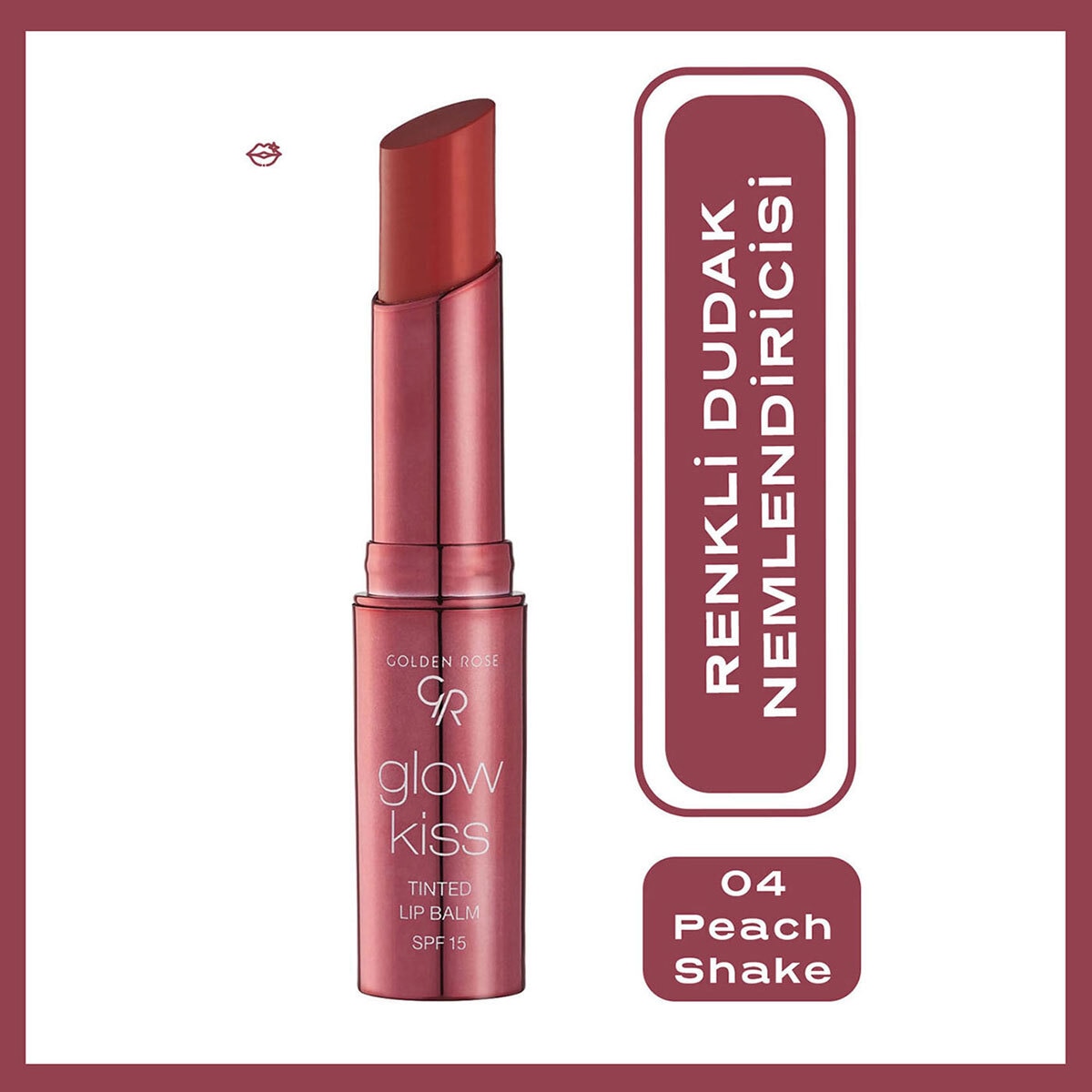  GOLDEN ROSE GOLDEN ROSE Golden Rose Glow Kiss Tinted Lip Balm No: 04  1 of 8 