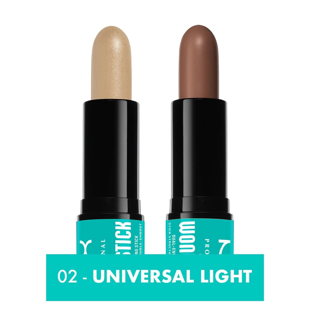  NYX NYX Nyx Professional Makeup Wonder Stick Çift Taraflı Krem Kontür & Aydınlatıcı Stick Universal Light  1 of 5 