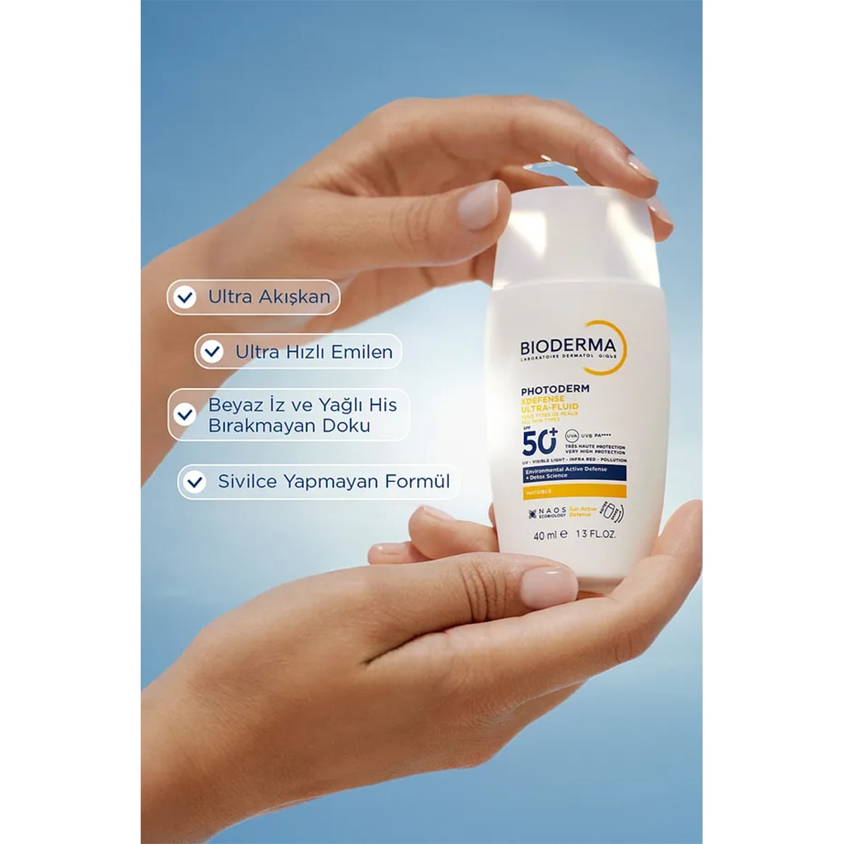  BIODERMA BIODERMA Bioderma Photoderm XDefense Spf50+ Tüm Cilt Tipleri İçin Renksiz Güneş Kremi 40 ml  1 of 8 