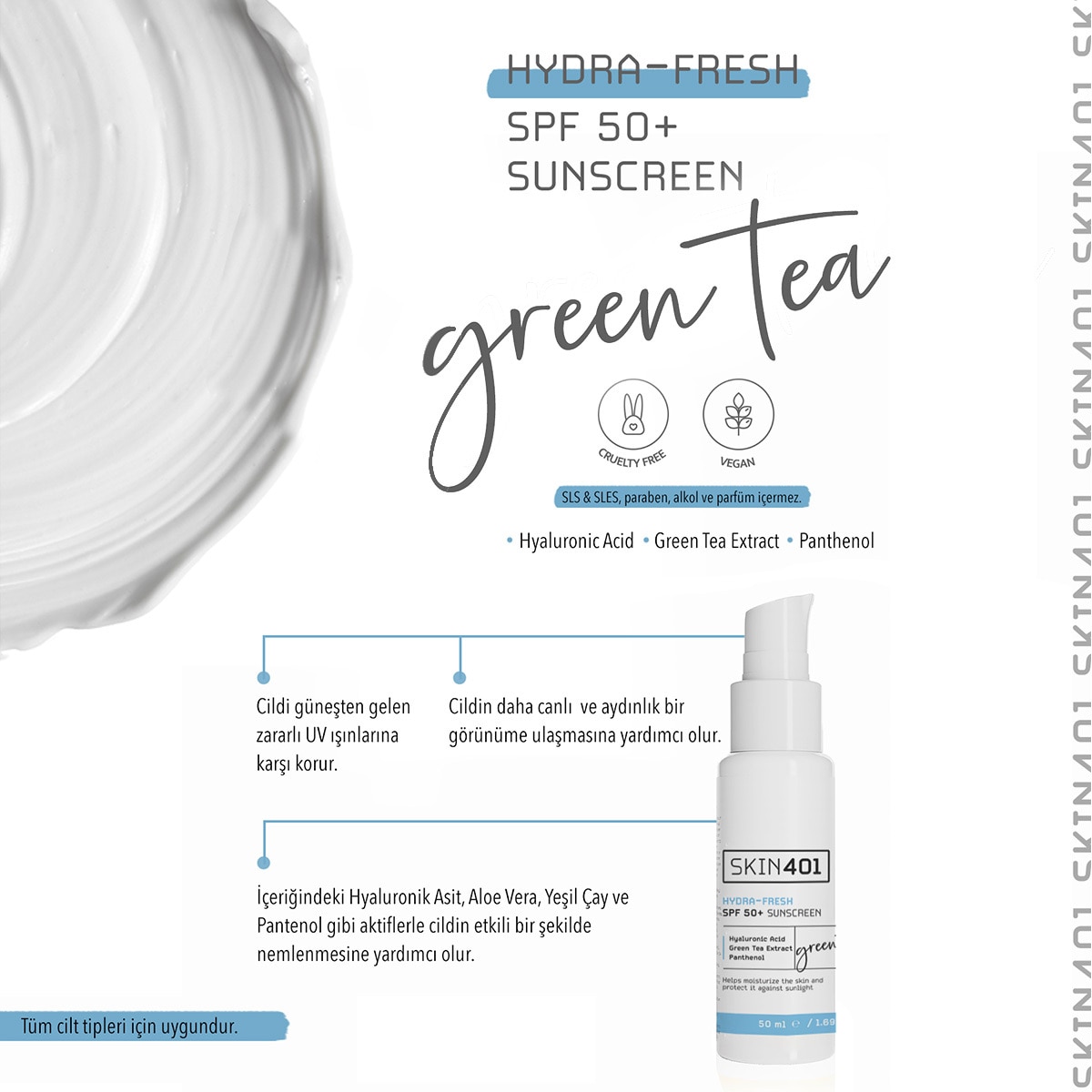 SKIN401 SKIN401 Skin401 Nemlendirici & Tazeleyici Yüz Güneş Kremi 50+ SPF50 ml 1 of 4