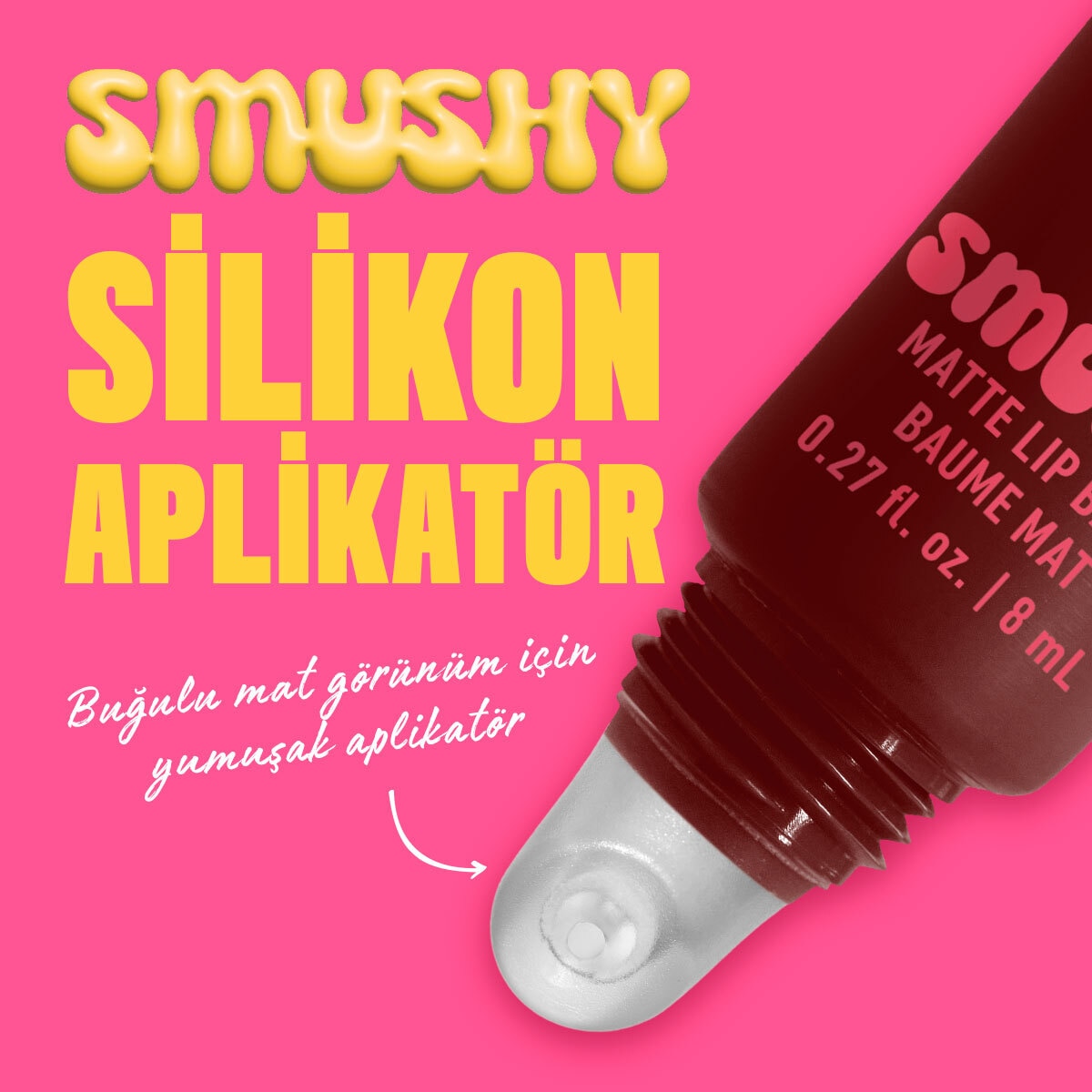  NYX NYX Nyx Professional Makeup Smushy Matte Lip Balm Soft Smile  1 of 8 