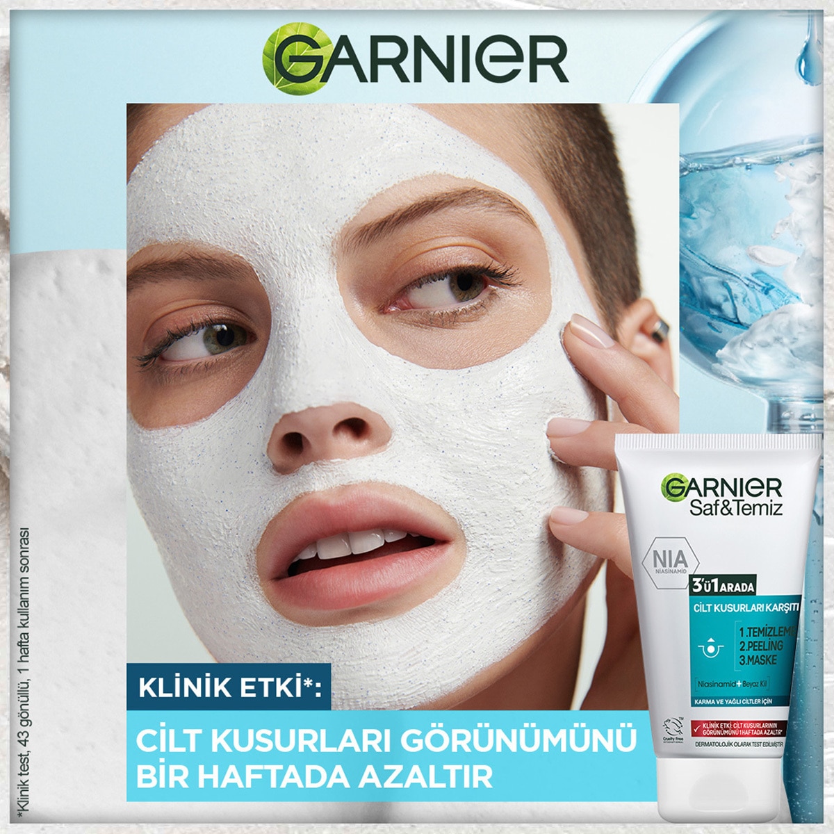 GARNIER GARNIER Garnier Saf & Temiz Yağlanma ve Pürüzlere Karşı 3'ü 1 Arada 150 ml 1 of 5