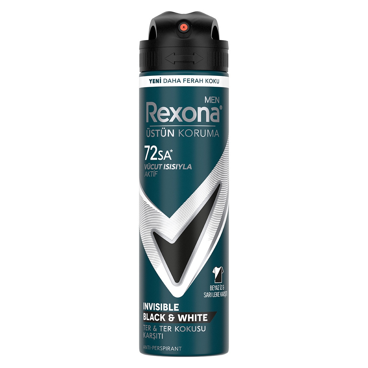  REXONA REXONA Rexona Men Erkek Sprey Deodorant Invisible Black & White 72 Saat Kesintisiz Üstün Koruma 150 ml  1 of 9 