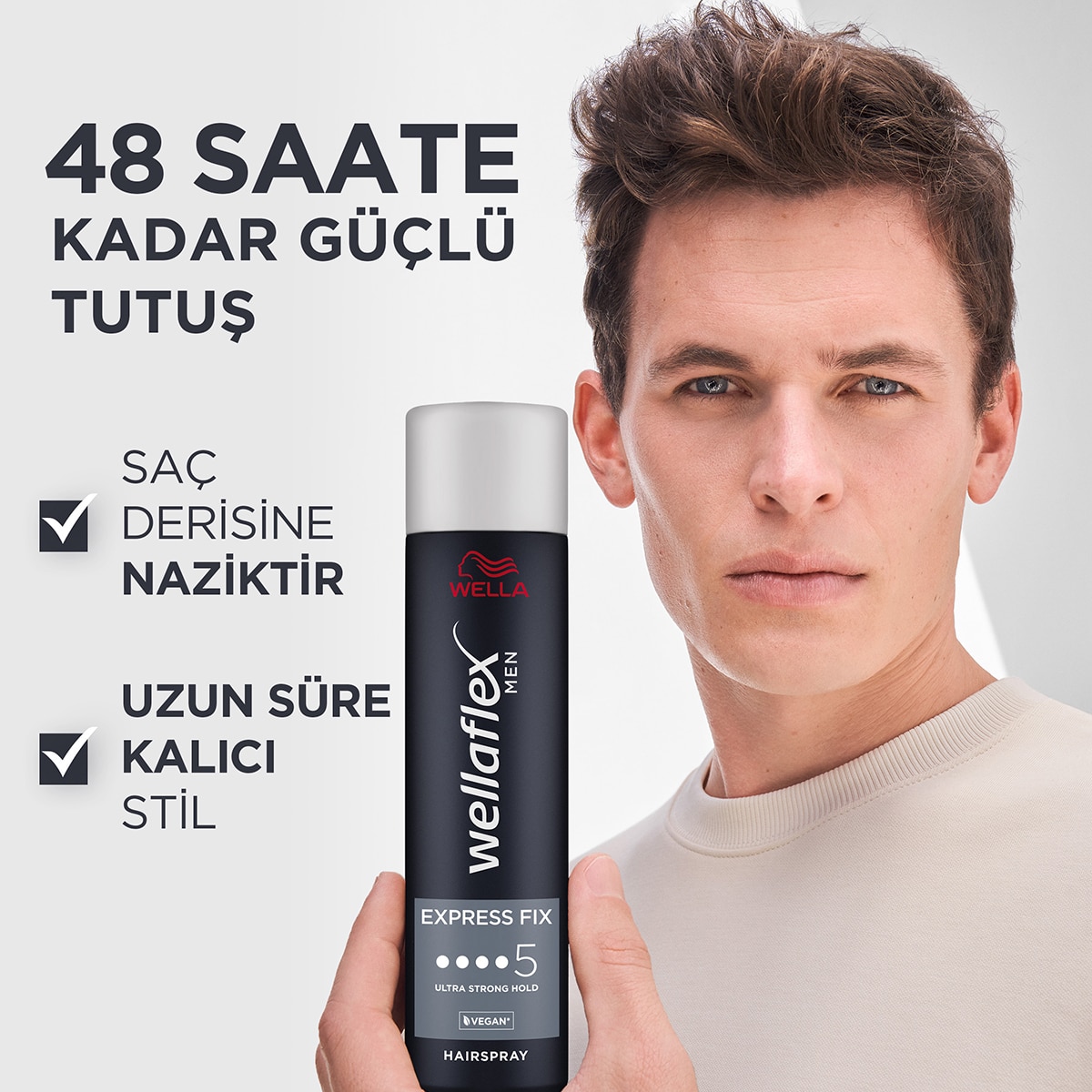  WELLA WELLA Wellaflex Men Express Fix Spray Ultra Güçlü 250 ml  1 of 7 