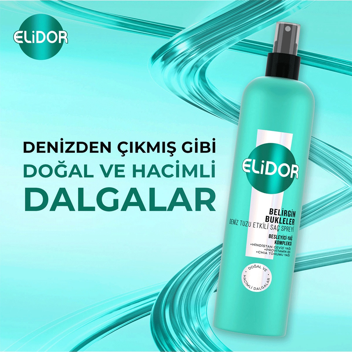  ELİDOR EXC. ELİDOR EXC. Elidor Deniz Tuzu Spreyi Belirgin Bukleler 190 ml  1 of 8 