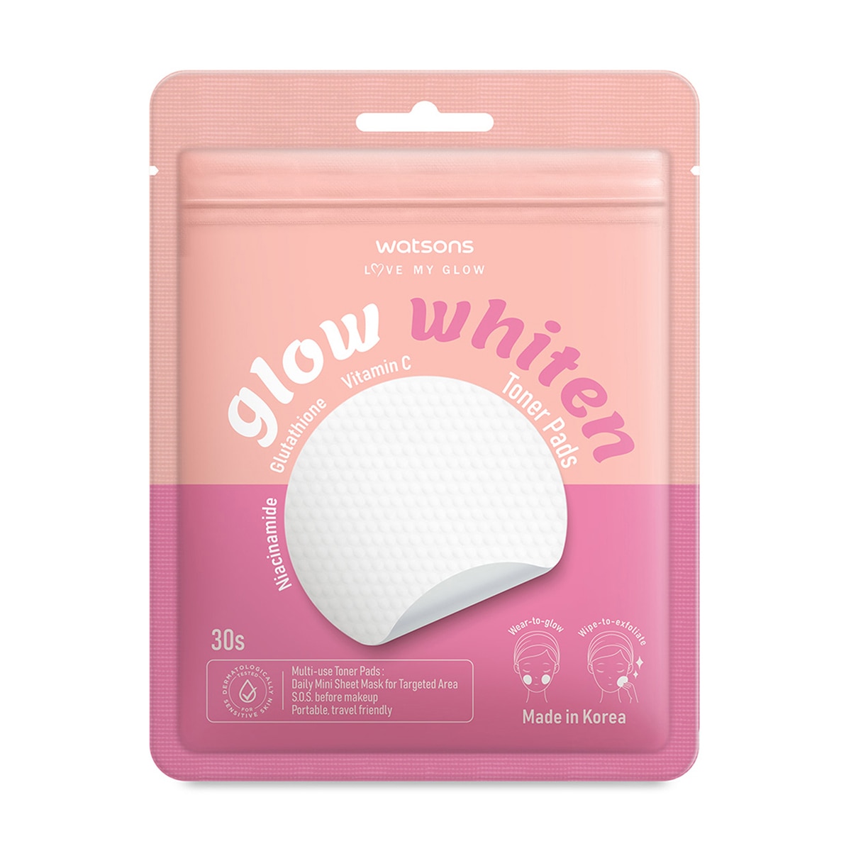 WATSONS WATSONS Watsons Glow Whiten Tonik Ped 30 Adet 1 of 1