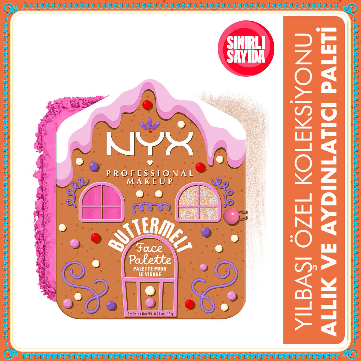 NYX NYX Nyx Holiday 25 Buttermelt Yüz Paleti Deep 1 of 7