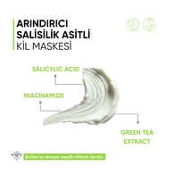  MIA KLINIKA MIA KLINIKA Mia Klinika Sivilce Karşıtı Arındırıcı Salisilik Asitli Kil Maskesi 25 g  1 of 5 