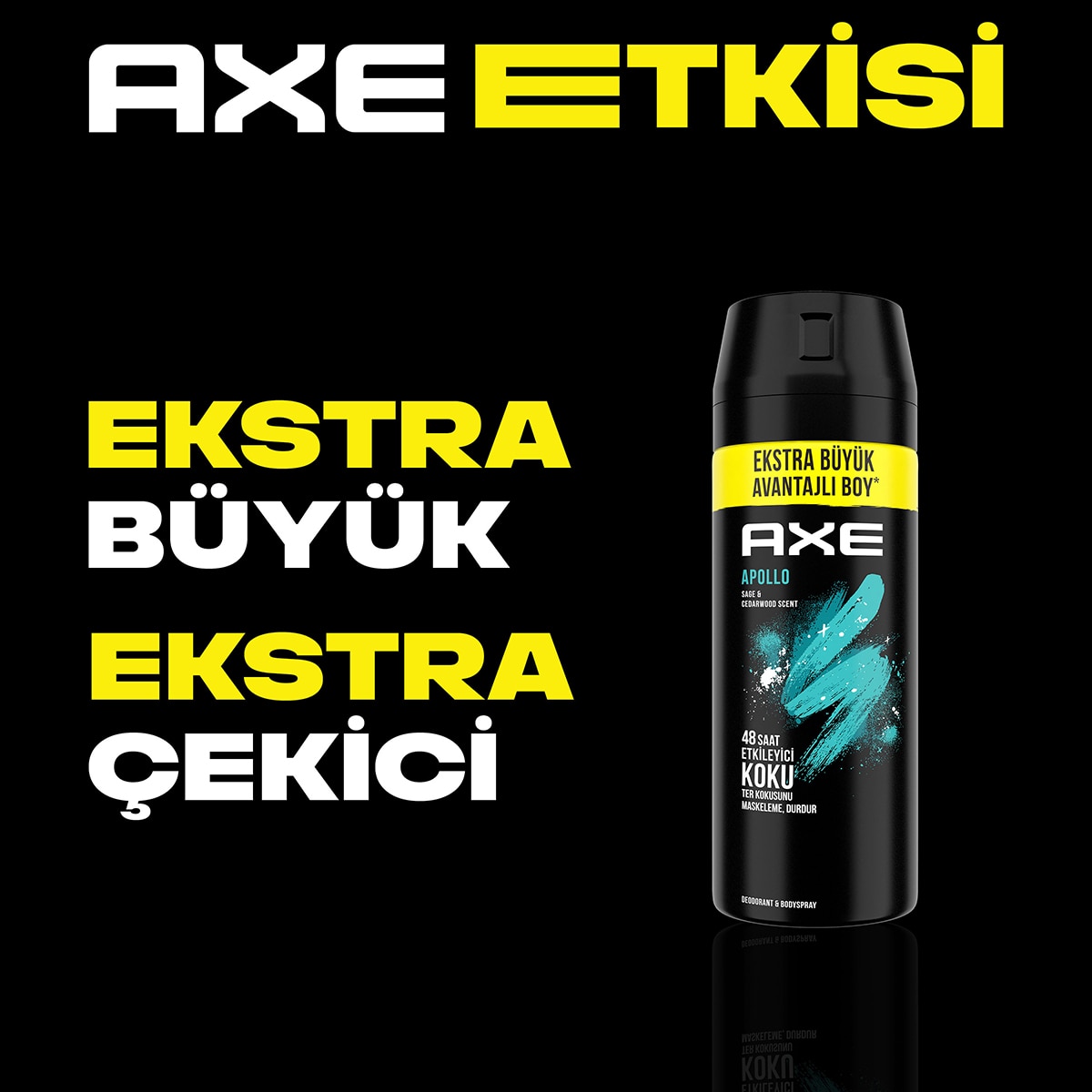  AXE AXE Axe Erkek Sprey Deodorant Apollo 48 Saat Etkileyici Koku 200 ml  1 of 8 