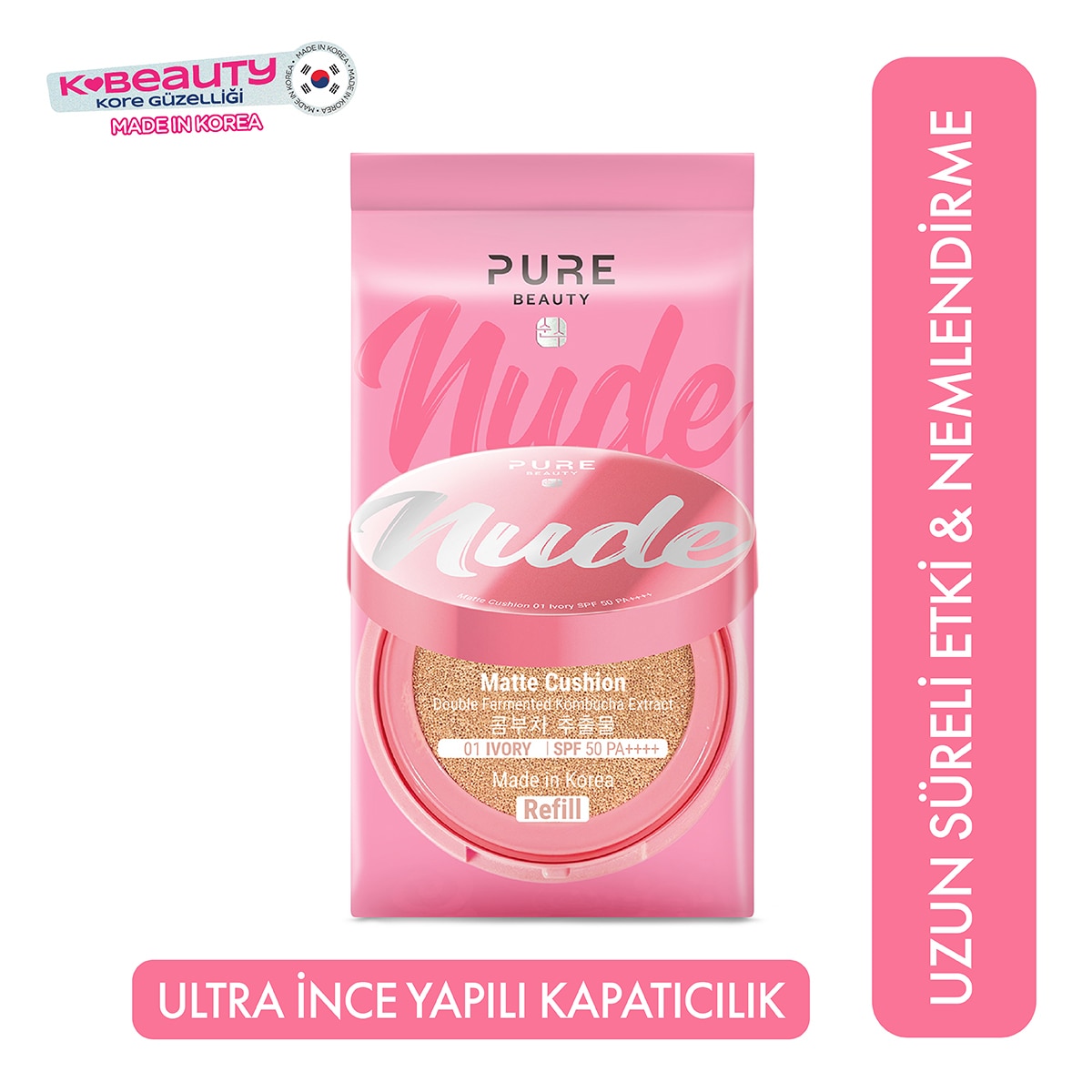  PURE BEAUTY PURE BEAUTY PURE BEAUTY CUSHION KREM IVORY REFILL 12 GR  1 of 1 PURE BEAUTY CUSHION KREM IVORY REFILL 12 GR