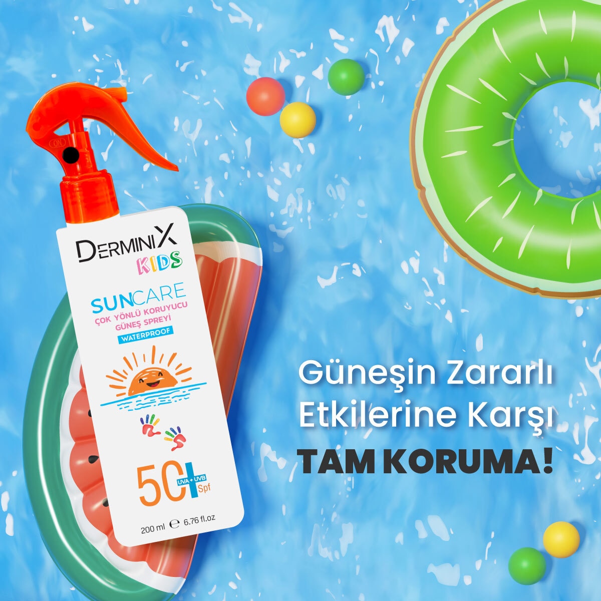 DERMINIX DERMINIX Derminix Çocuk Vücut Güneş Kremi SPF50 200 ml 1 of 6