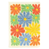 Mynote A5 Çiçek Nakışlı Defter Mavi 80 Yaprak