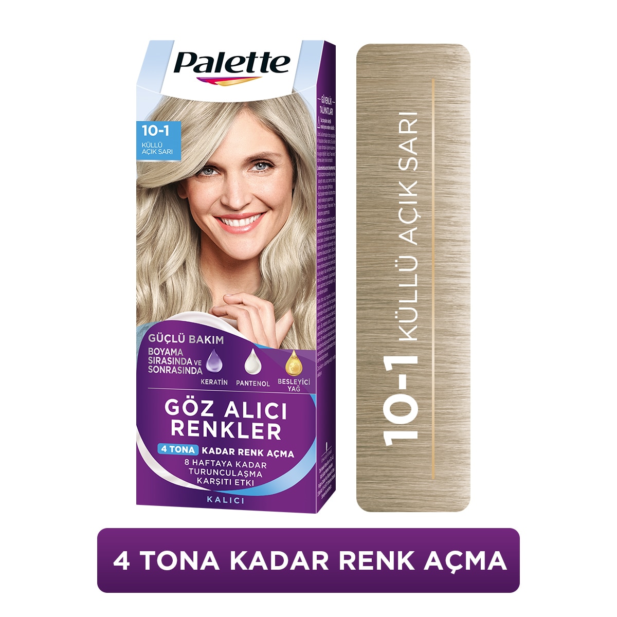  PALETTE NATURAL COLORS PALETTE NATURAL COLORS Palette Göz Alıcı Renkler Saç Boyası 10-1 Küllü Açık Sarı  1 of 1 Palette Göz Alıcı Renkler Saç Boyası 10-1 Küllü Açık Sarı