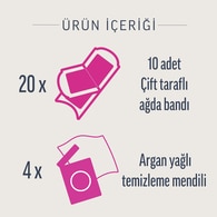 Veet Pure Yüze Özel Hipoalerjenik Ağda Bandı 20li