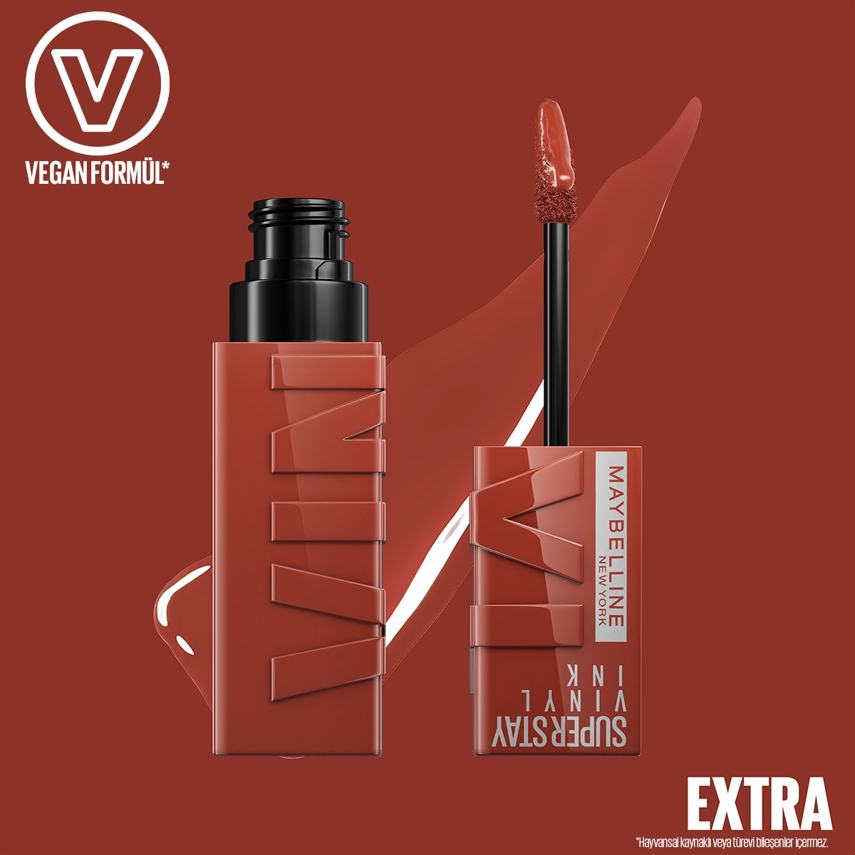  MAYBELLINE MAYBELLINE Maybelline New York Super Stay Vinyl Ink Likit Parlak Ruj 130 Extra  1 of 5 