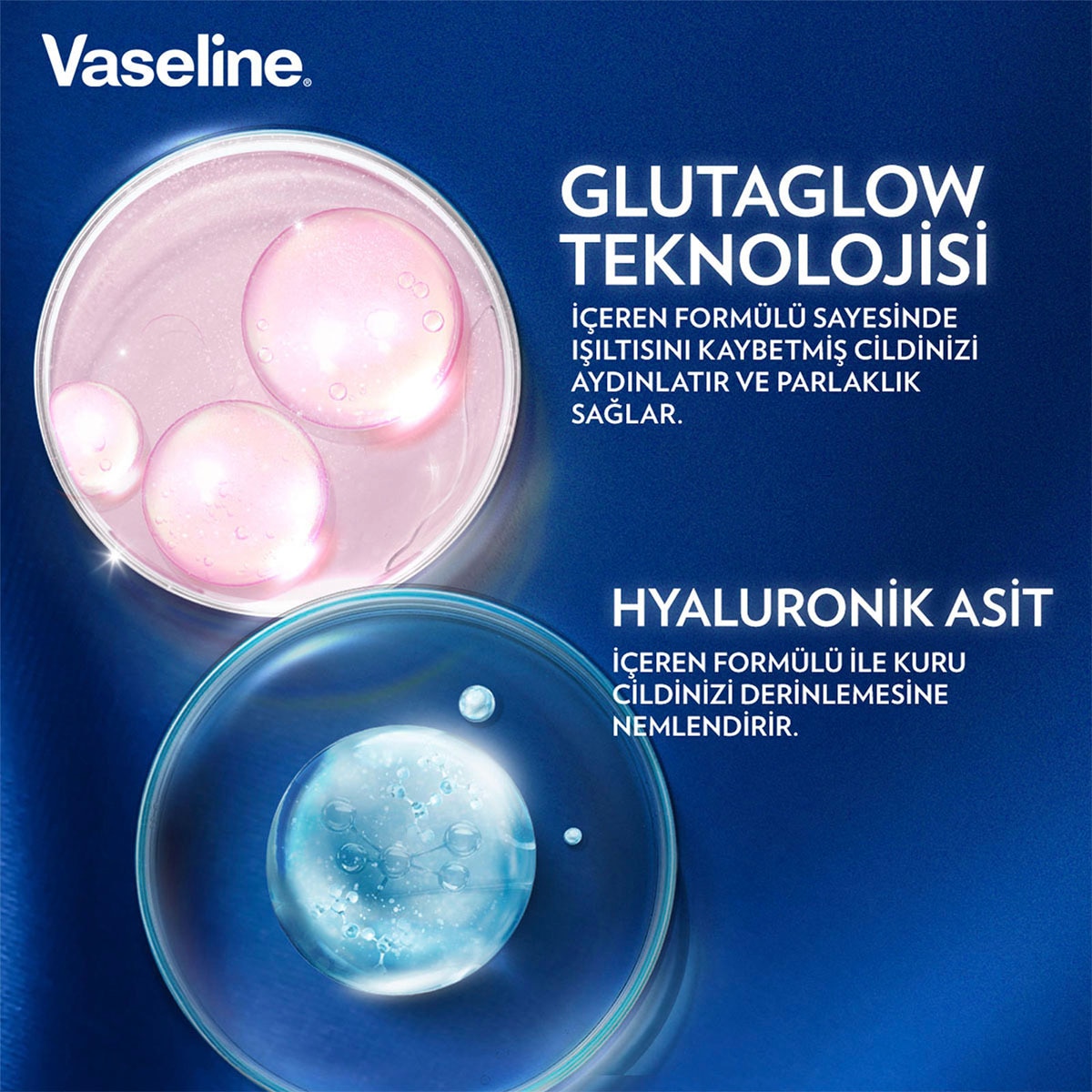  VASELINE VASELINE Vaseline Gluta-Hya Serum Etkili Vücut Losyonu Sıkılaştırıcı 200 ml  1 of 7 